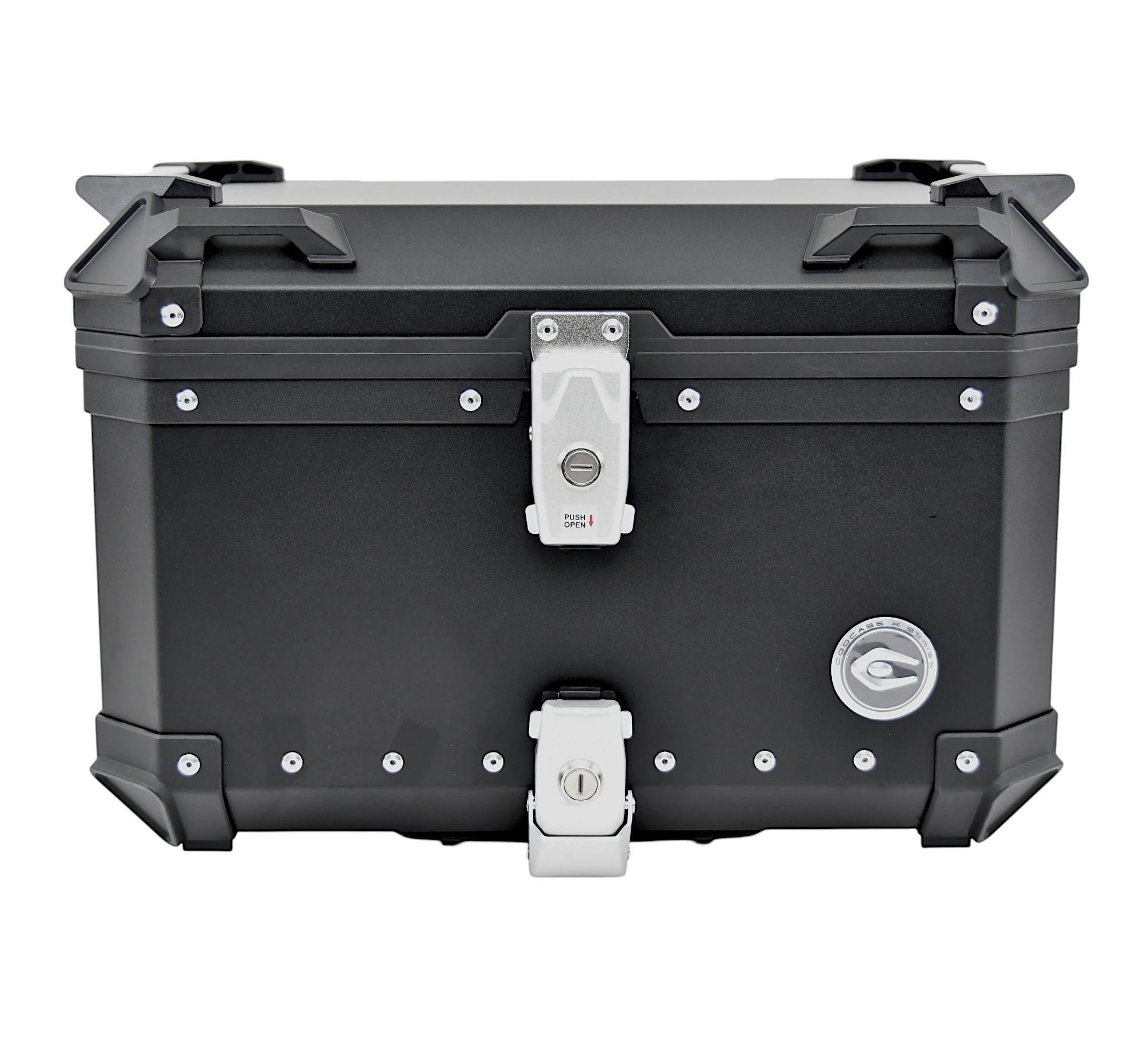 Kufer centralny aluminiowy coocase 55l czarny z torbą wewnętrzną Q5-J2-C