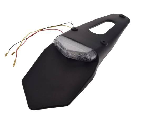 Lampa tył led z błotnikiem biały klosz cn