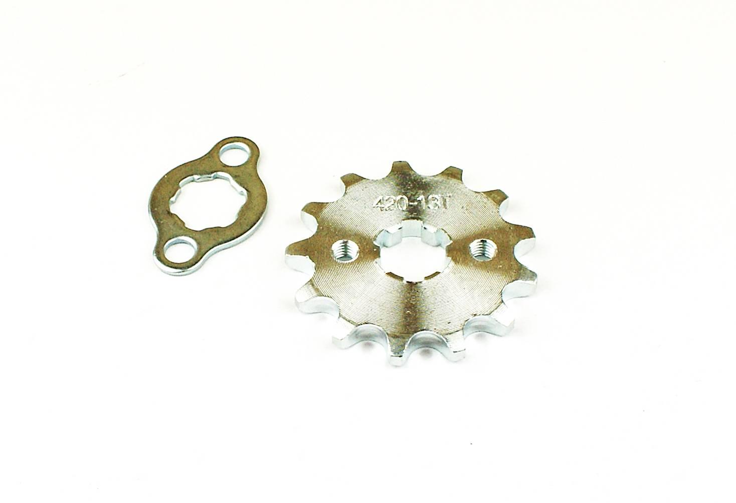 Zębatka Zdawcza Przód 420-13 Z Zabezpieczenie Śr MotoGeneric