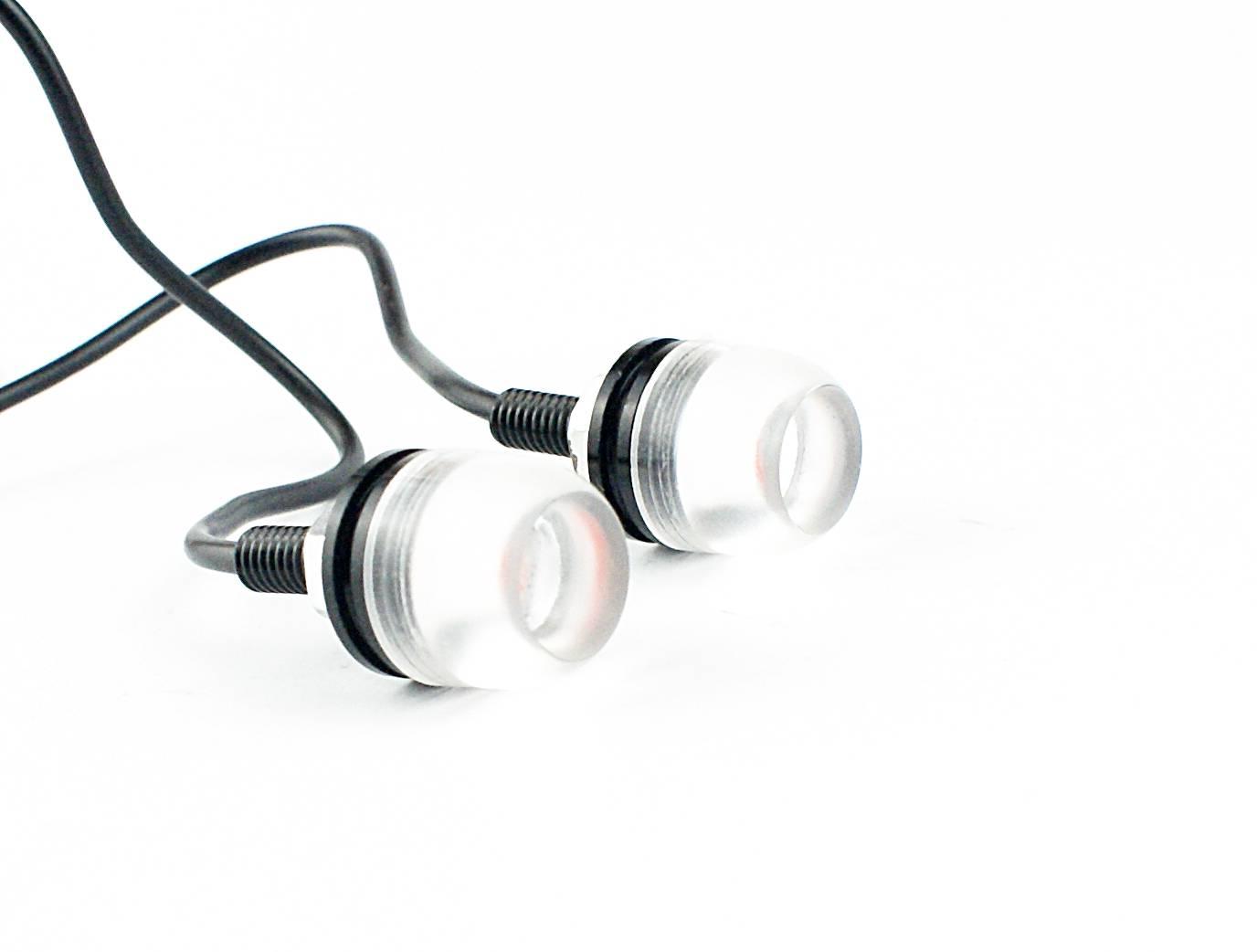 Śruba Tablicy Rejestr Pomarańczowa Świecąca 2 Szt MotoGeneric