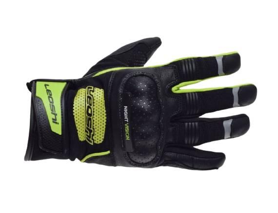 Rękawice czarno zielone leoshi l | LSL07485