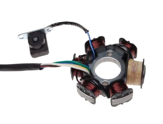 Stator iskrownik 6 cewek bez koła magn atv 110