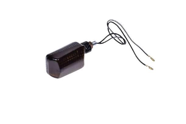Kierunkowskaz mini carbon ciemny krótki | AL12857
