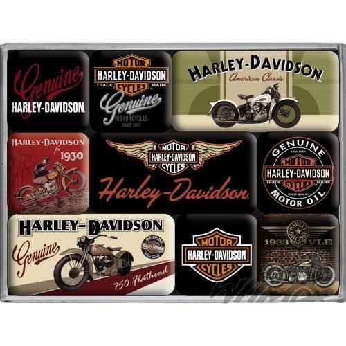 Magnes harley-davidson bikes 9 szt 83037