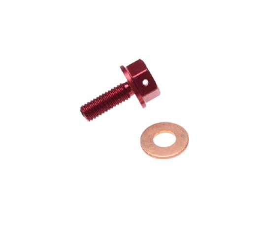 Korek spustu oleju m8x1,25 z magnesem motocross