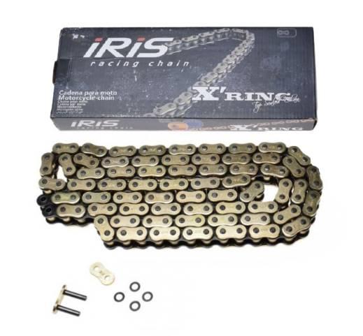 Łańcuch napędowy iris 530 x-ring 130l złoty