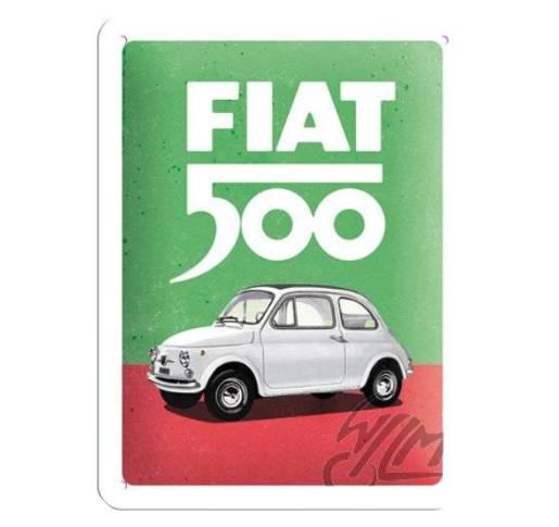 Tablica plakat 15x20 fiat 500 italian colour 26254