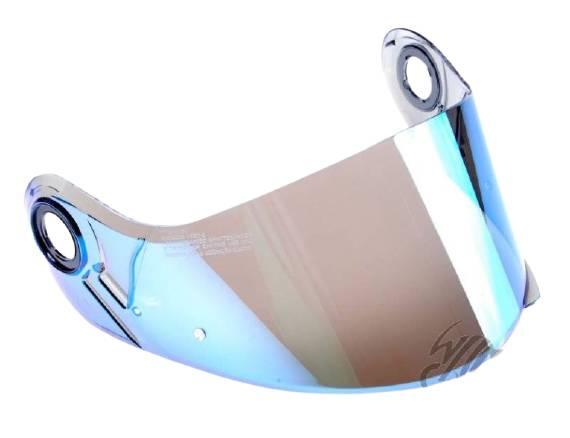 Szyba kasku ff386 ff370 ff325 lustrzana niebieska