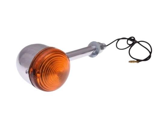 Kierunkowskaz chrom bullet wspornik długi