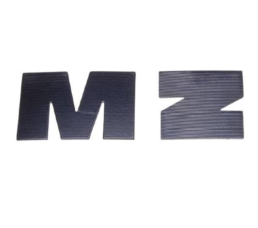 Litera zbiornika paliwa mz czarne kpl | MZ36071