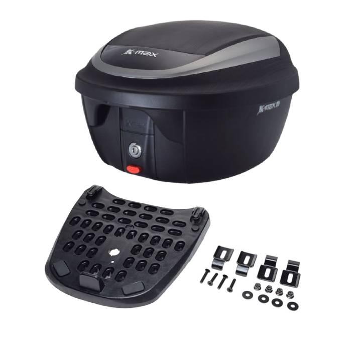 Kufer k-max z płytą montażową titanium 30l