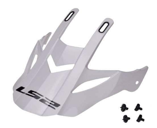 Daszek kasku mx437 gloss white | AK800437PK01