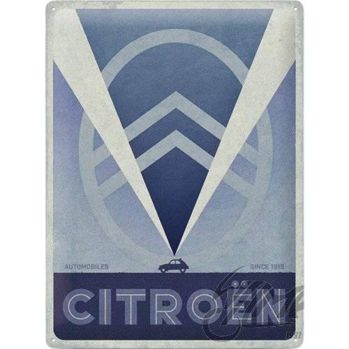 Tablica plakat 30x40 citroen 2cv logo blue 23308