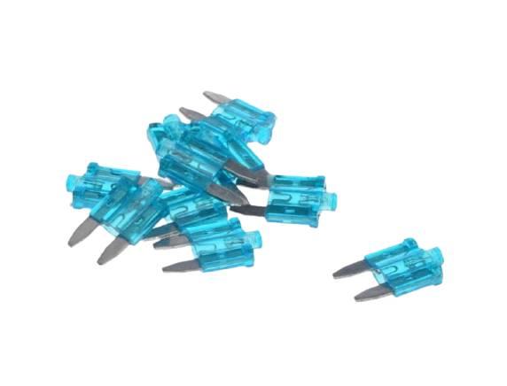 Bezpiecznik płytkowy mini 15a z diodą led 10szt