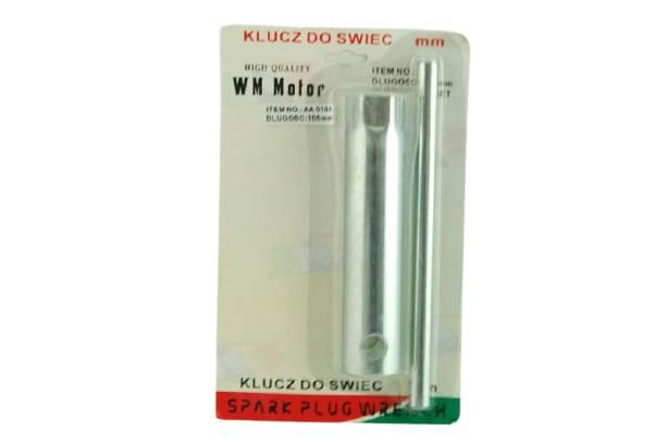 Klucz świec 16mm długość 100mm | AA0108