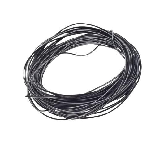 Przewód instalacji 0,5mm czarny/biały 10 metrów