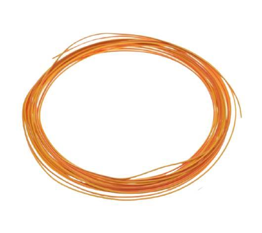 Przewód instalacji 0,75mm żółty/czerwony 10 metrów