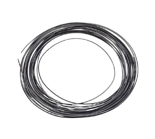 Przewód instalacji 0,75mm czarny/biały 10 metrów