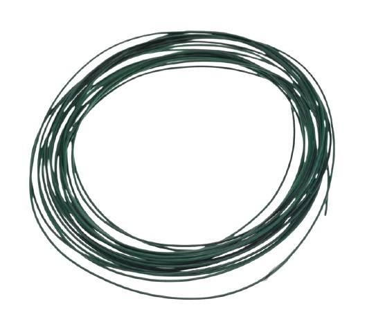 Przewód instalacji 0,75mm zielony/czarny 10 metrów