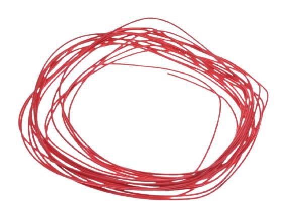 Przewód instalacji 1,00mm czerwony 10 metrów