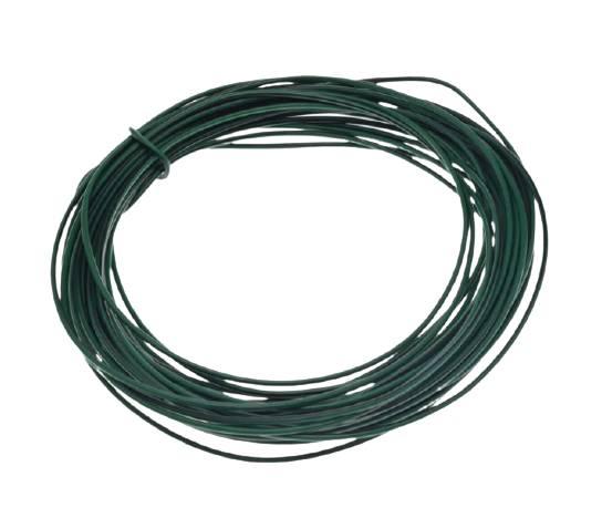 Przewód instalacji 1,00mm zielony/czarny 10 metrów