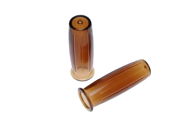 Guma kierownicy calowa retro 1" 1-1/8" brąz transp