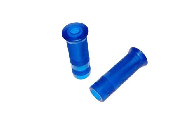 Guma kierownicy 1" 7/8" niebieska transp