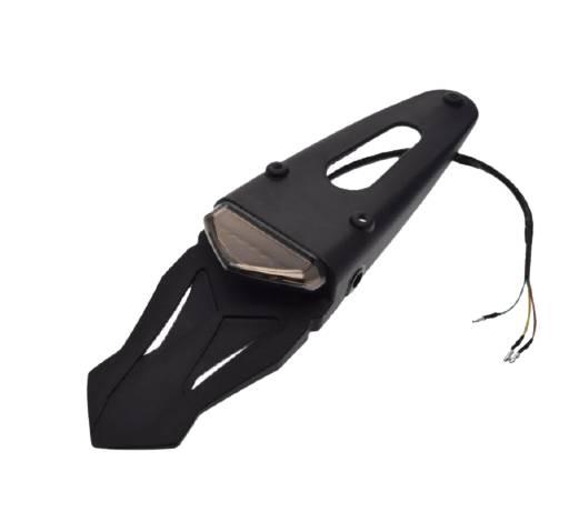 Lampa tył led z błotnikiem dymiony klosz cn