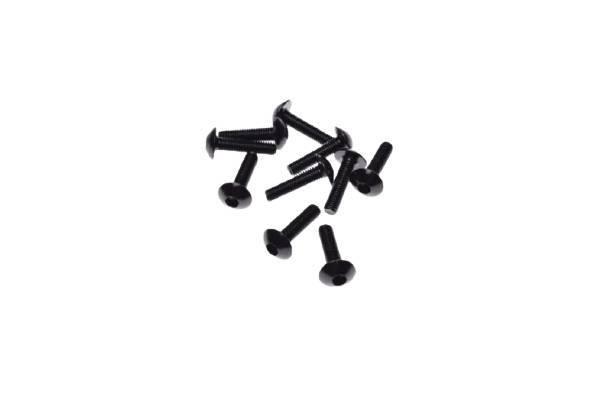 Śruba owiewki aluminiowa 5x20 czarna pak 10 szt