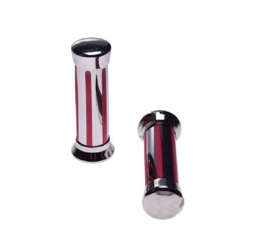 Manetka chrom czerwone paski | AW56064