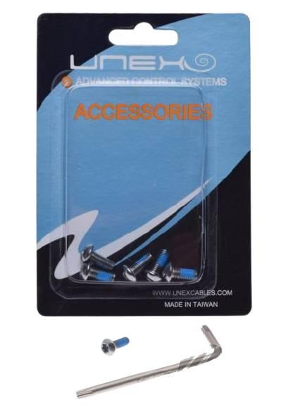 Śruba tarczy hamulcowej unex srebrne 6 szt