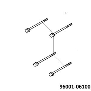 Śruba Z Kołnierzem Sh 6x100 C 96001-06100-08