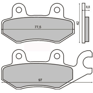 Klocki Hamulcowe Rms S23 Mz Pgo Suzuki Yamaha