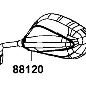 Lusterko L 88120-Leb5-C10-Nep Czarny Mat