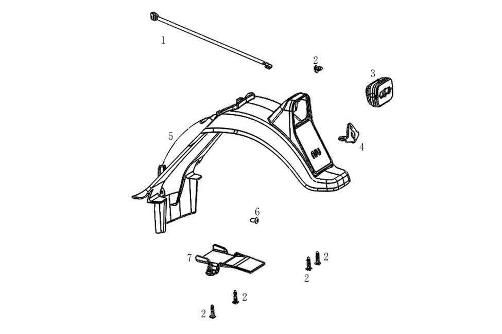 Płyta Adaptera Lampy Tylnej Hulajnogi Pro I Sport