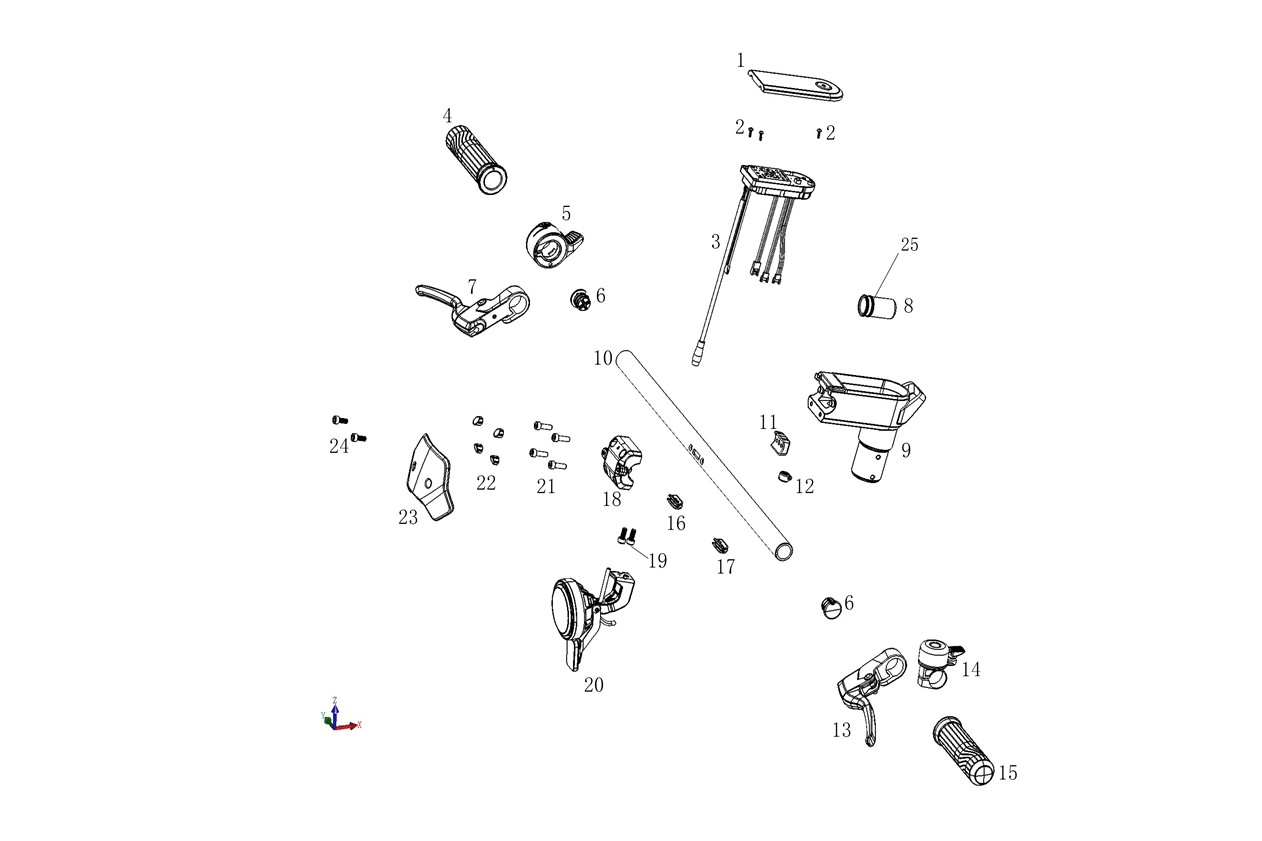 Prawy Grip Kierownicy Hulajnogi Pro I Sport