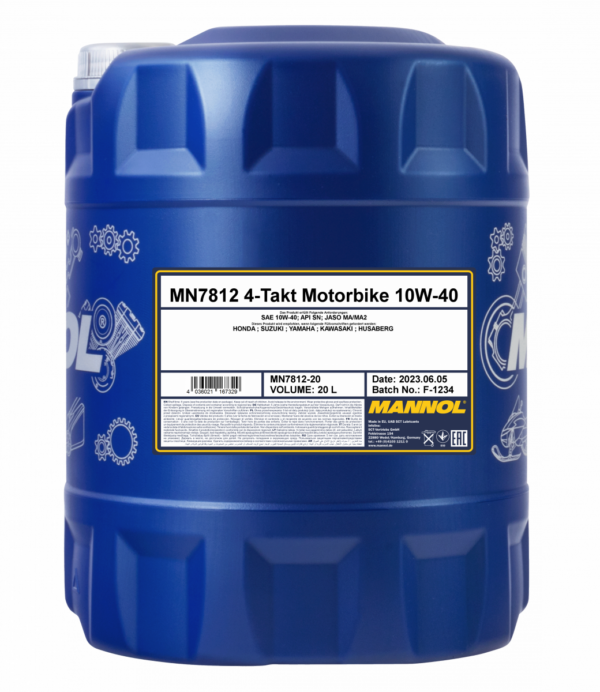 Olej Mannol 10w40 Motorbike Ester Syntetyk 20l