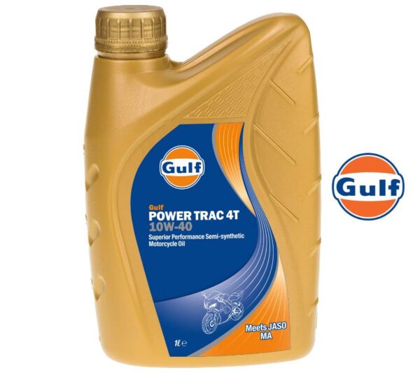 Olej silnikowy półsyntetyczny gulf power trac 4t 10w40 1 litr