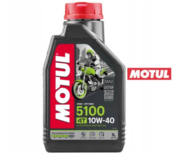 Olej silnikowy motul 5100 4t ester 10w-40 półsyntetyczny 1 litr