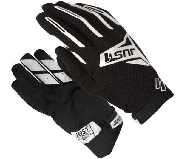 Rękawice motocyklowe just1 j-force 2.0 black white rozmiar xxl