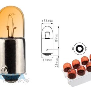 Żarówka bosma 12v 4w ba9s orange 4568 op 10 szt
