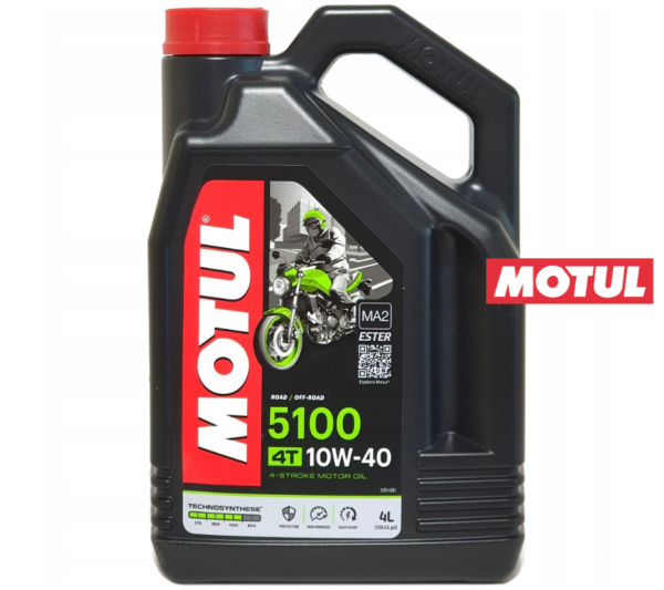 Olej silnikowy motul 5100 4t ester 10w-40 półsyntetyczny 4 litry
