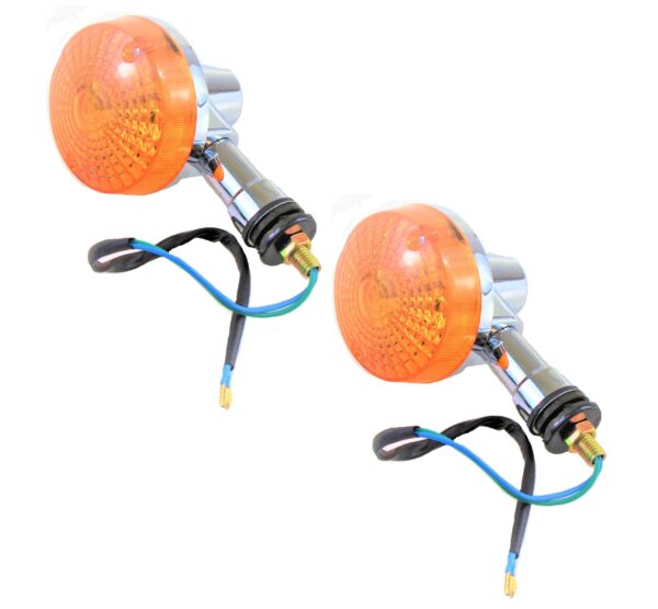 Kierunkowskaz Przedni/Tylny Suzuki Gn125 (2 Sztuki-Kpl ) Chromowany