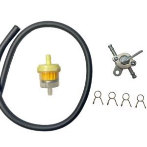 Kranik Paliwa + Przewód Paliwowy Śr. 5mm + 4 Sztuki Zacisków + Filtr Paliwa MotoGeneric