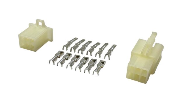 Kostka Elektryczna Złącze 6 Pin Uniwersalne (1 Kostka+ Konektory) Komplet MotoGeneric