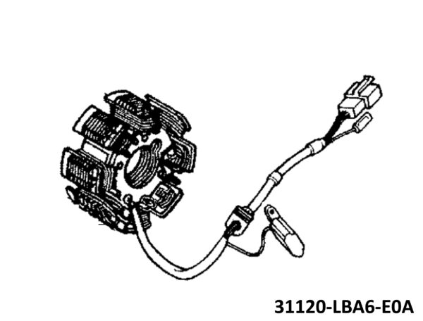 Cewki Kompletne Alternatora Ag 50 31120-Lba6-E0a