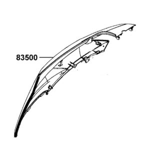 Osłona Boczna Prawa Agility Rs 50 83500-Lgb5-E10-Nvp
