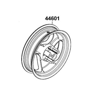 Felga Przednia Agility50 Rs 44601-Lgb5-E10