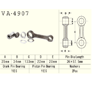 Vesrah - Korbowód Kawasaki Jh900 Jt900 95-98