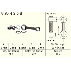 Vesrah - Korbowód Kawasaki Jh750 Js750 Jt 750 95-98
